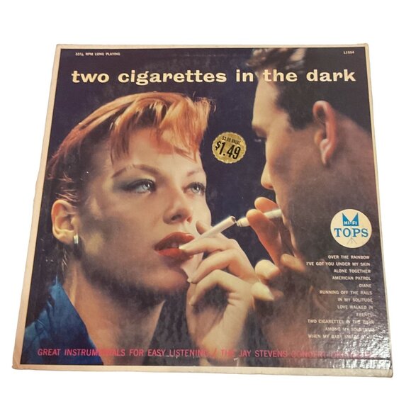 VTG TWO CIGARETTES IN THE DARK VINYL JAZZ INSTRUM JAY STEVENS 1957 NO SKIPS - Picture 1 of 4